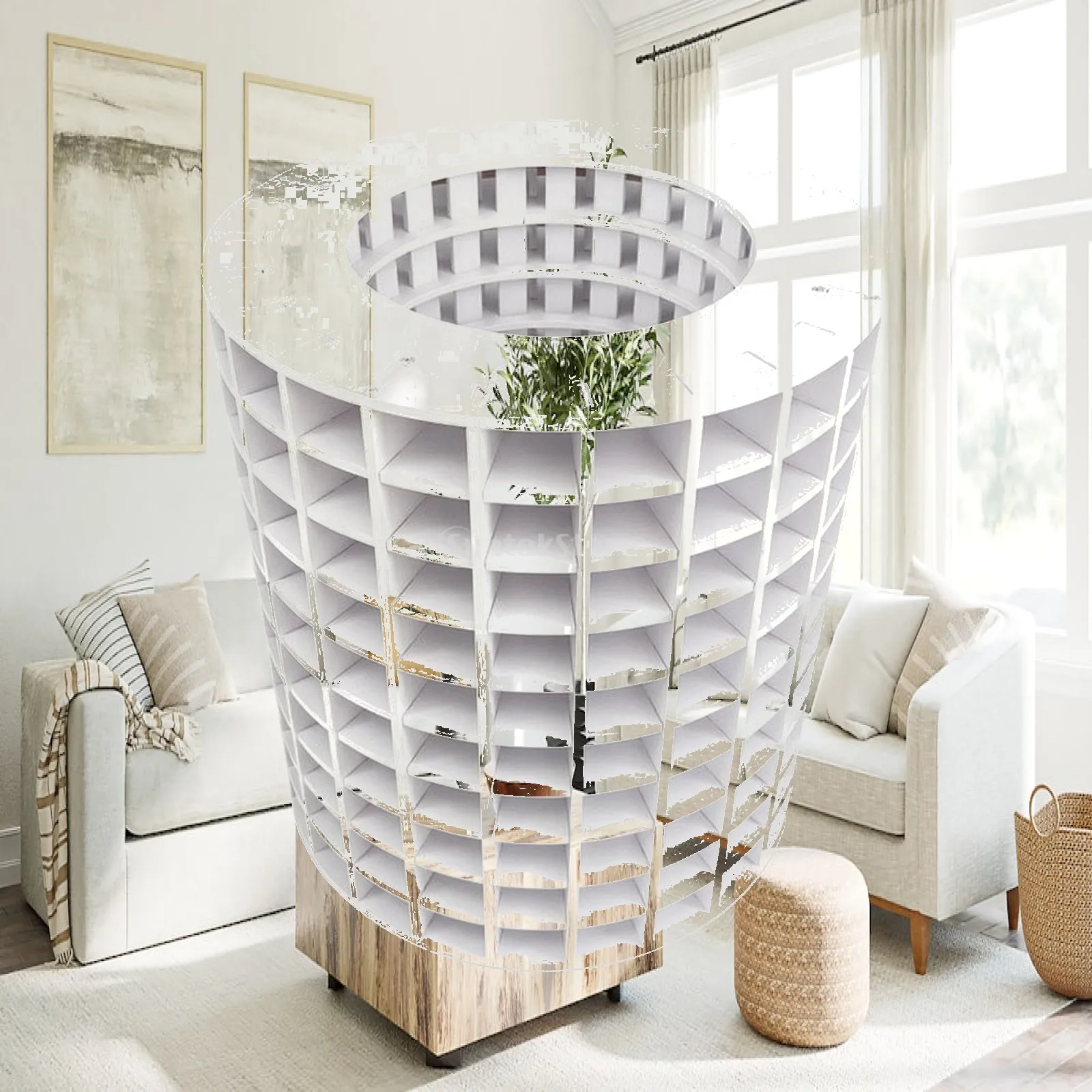 Rotating Desktop Organizer Stand Space-Saving Desktop Organizer with 360-Degree Rotation Art Supply Storage Storage Organizer