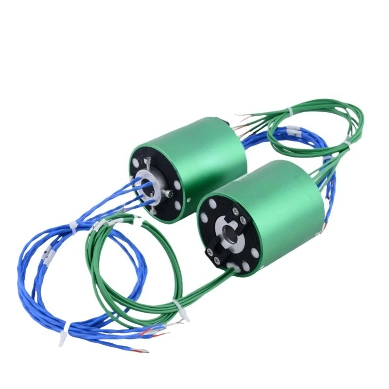 For K‑Type PT100 Thermocouple Signal Slip Ring 360° Rotary High Temp Accessory for Roller Heating Rod Temperature Sensing