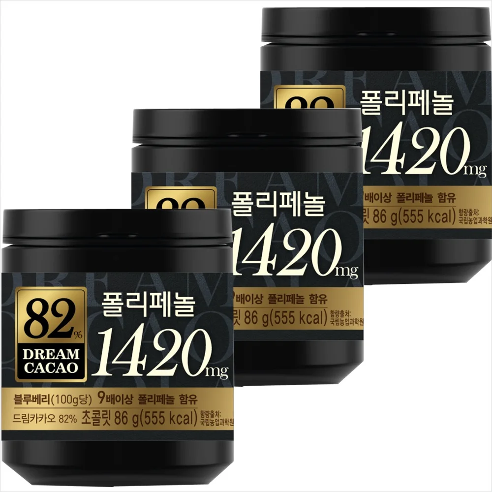 Lotte Dream Kakao 82% 86 g X 3 (Compre 2 juegos y obtenga 1000 ganan una amplia fecha de caducidad)