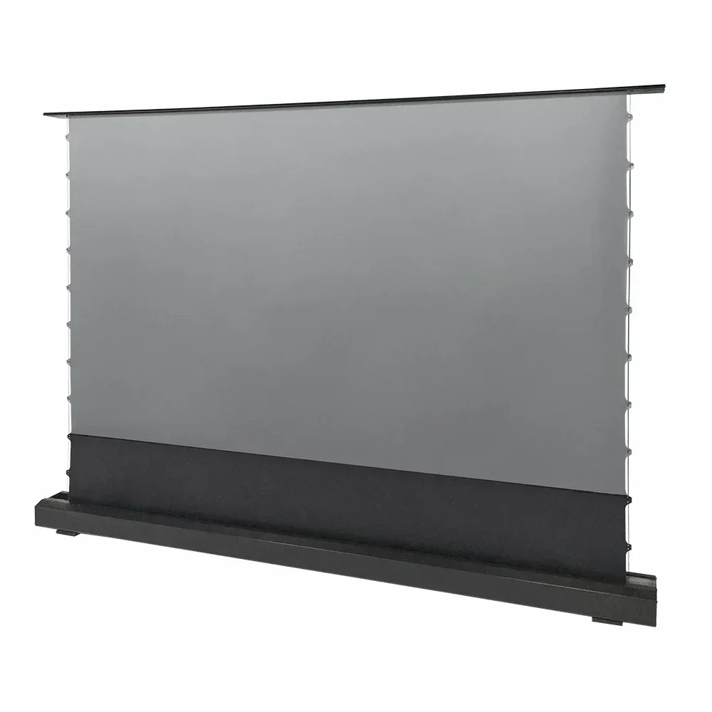 120 Inch Motorized Floor Rising Projection Screen Integrated Cabinet For 4K/8K UST Laser Projector Screen