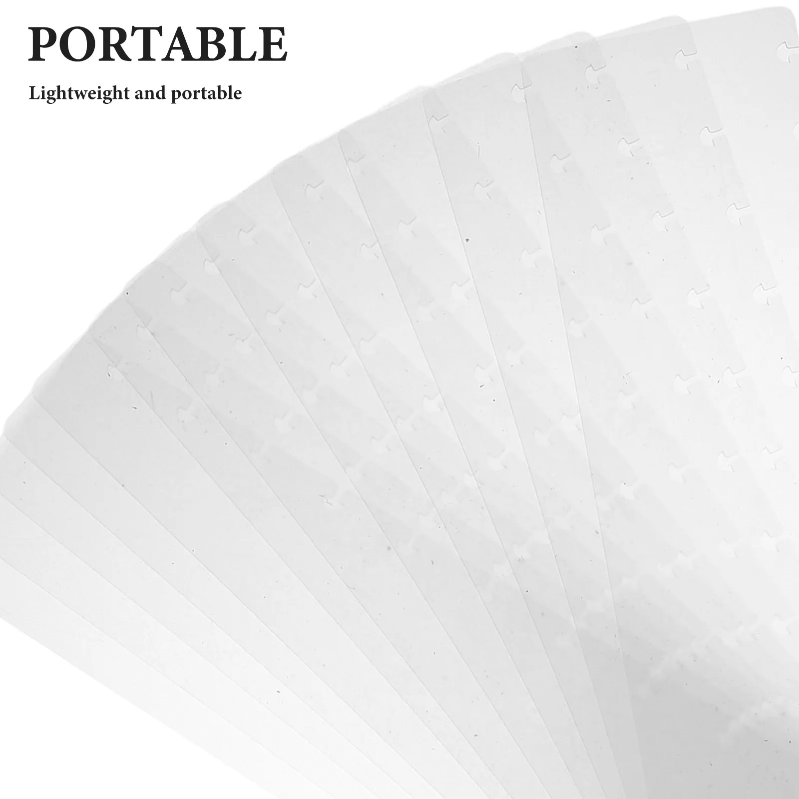 12Pcs Notebook Dividers Plastic Binder Page Separators Writable Tab Index Dividers Portable Page Markers for School Office Loose