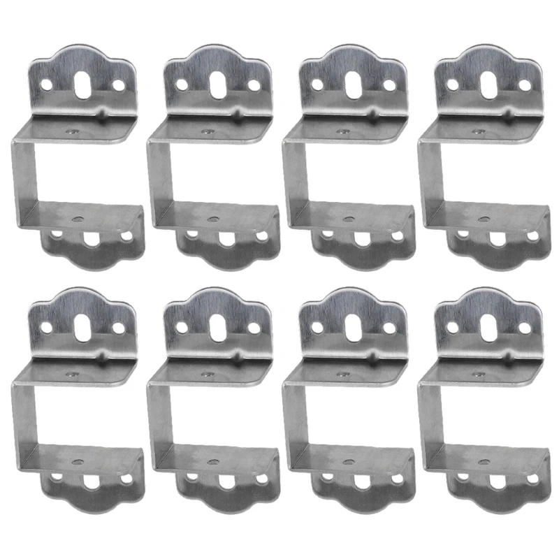 

8pcs Furniture Brackets Bed Frame Stabilizers Support for Multifunction Use in Bed Sofas & Cabinets Providing Stable Support