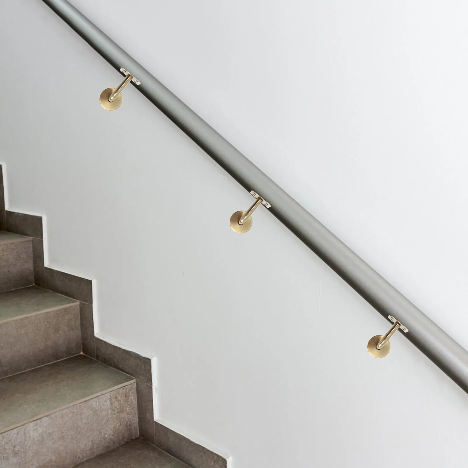 

2 шт. кронштейнов из нержавеющей стали для лестничных перил, настенные опоры для деревянных, стеклянных, стальных поручней, фурнитура для строительства