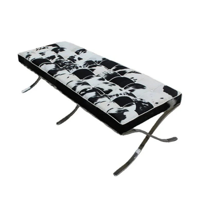 

Bench Stainless Steel Frame Multifunctional Office Leisure Sofa