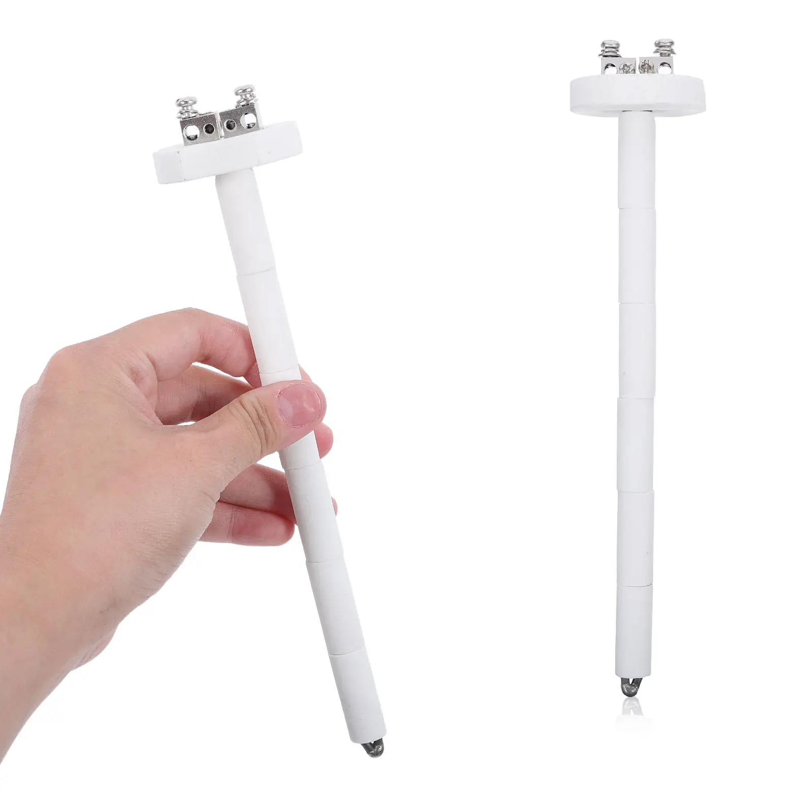 1Set K-Type Thermocouple Probe High Temperature Ceramic Kilns Furnace Sensor Heat Resistant Core Industrial Temperature Sensor