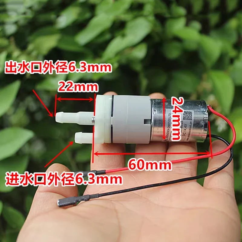 DC 12V-15V 14.4V Micro 370 Water Pump Mini 27MM Diaphragm Pump Self-priming Suction Water Pump DIY Dispenser Tea Table Pumping