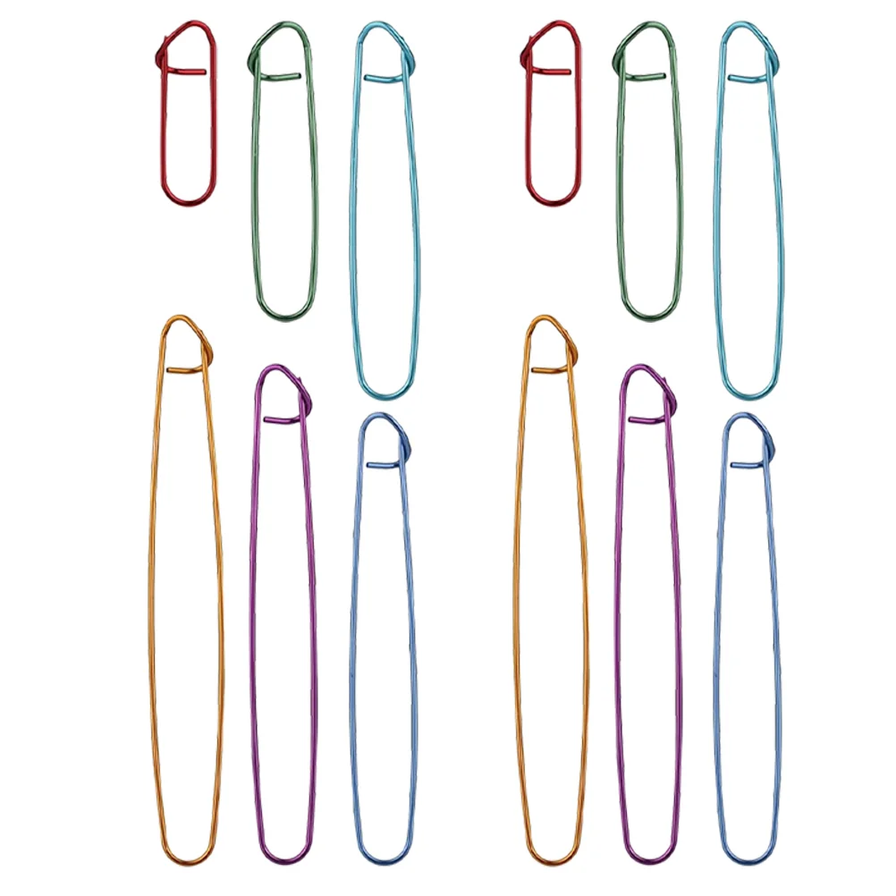 12 Pcs Quilting Pins Colorful Crochet Tools Knitting Stitch Holders Cable Needles for Yarn Markers