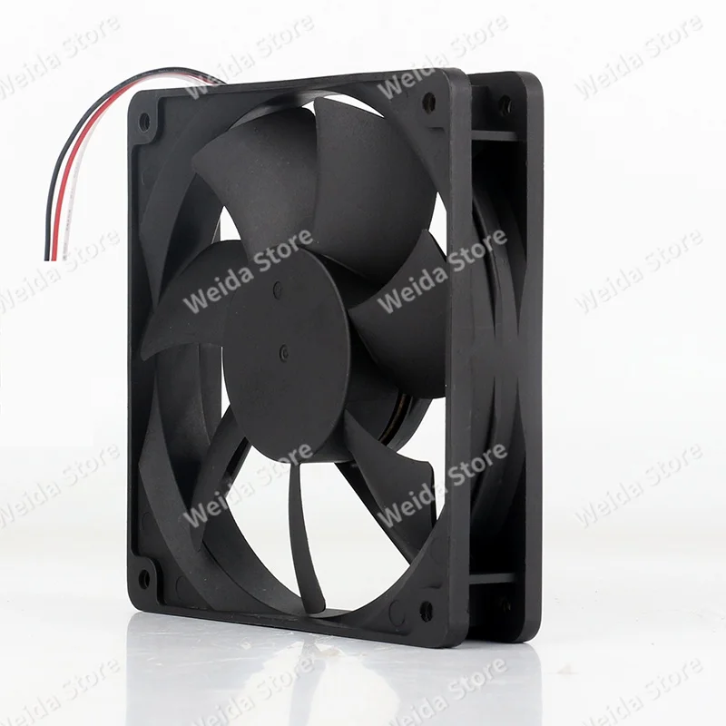 ADDA 5V 12V 48V AC EC 12025 12CM 120X120X25MM inverter Axial flow large air volume 3-wire AD1224UX-A73GL cooling fan DC24V 0.25A