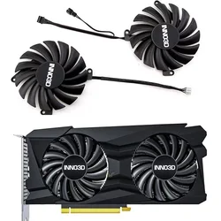 CF-12910S GPU 팬, Inno3D GEFORCE RTX 3050 3060Ti, 3070 TWIN X2 OC 그래픽 카드 팬, 4 핀 DC 12V, 0.35A, RTX3060Ti, RTX3070, 85mm