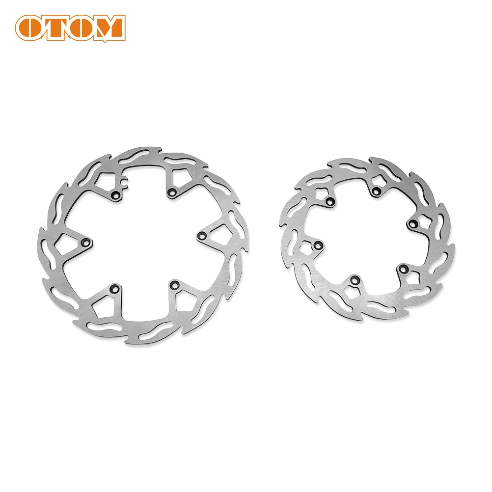 OTOM Motorcycle Cross Front And Rear Brake Disc Steel Brake Rotor Disk 260MM/220MM 6-hole For KTM HUSQVARNA GASGAS 1998-2025