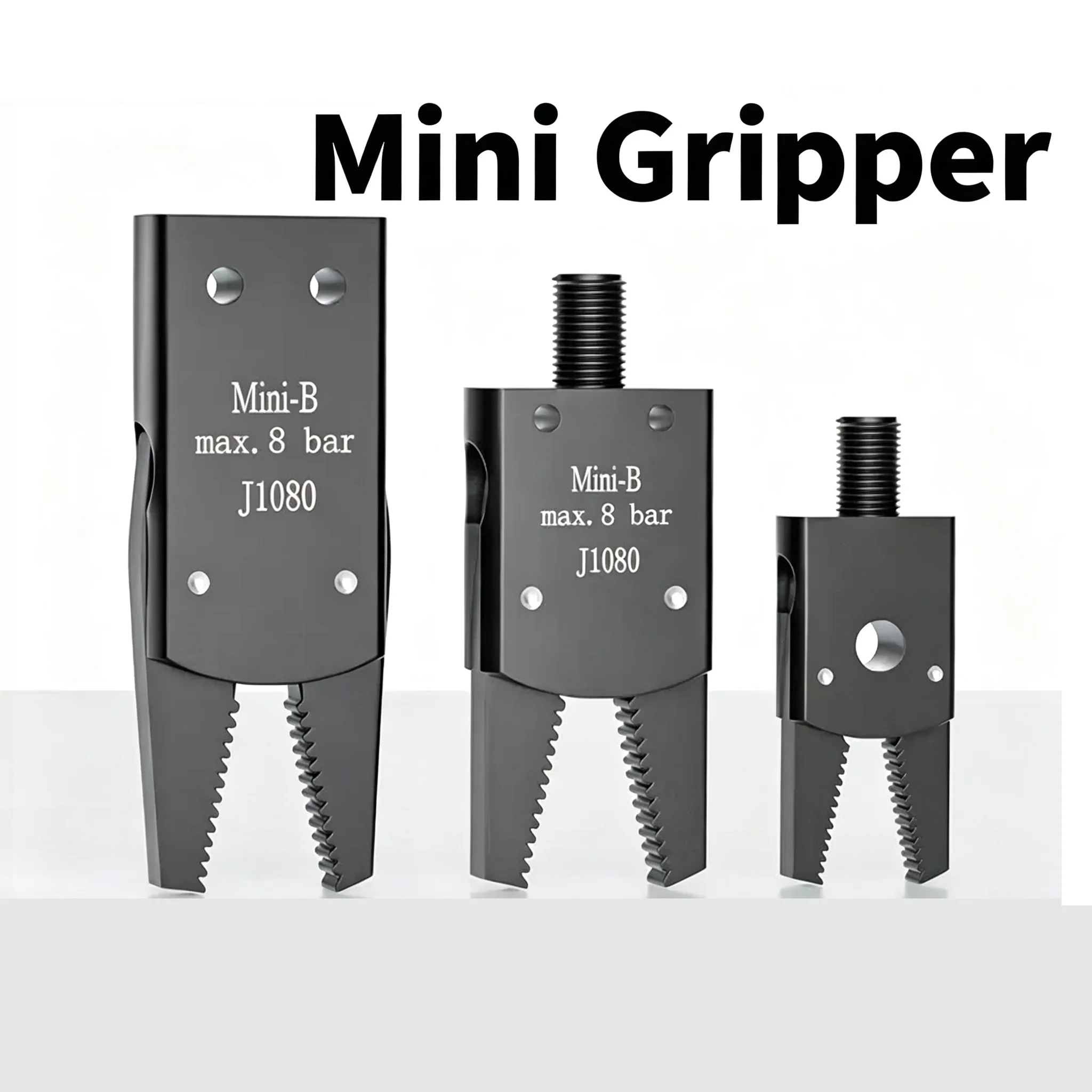 Clip for Injection Molding Grab Water Spout Clip Robot Fixture Cylinder MINI Gripper Pneumatic Manipulator Fixture Sensor Nozzle