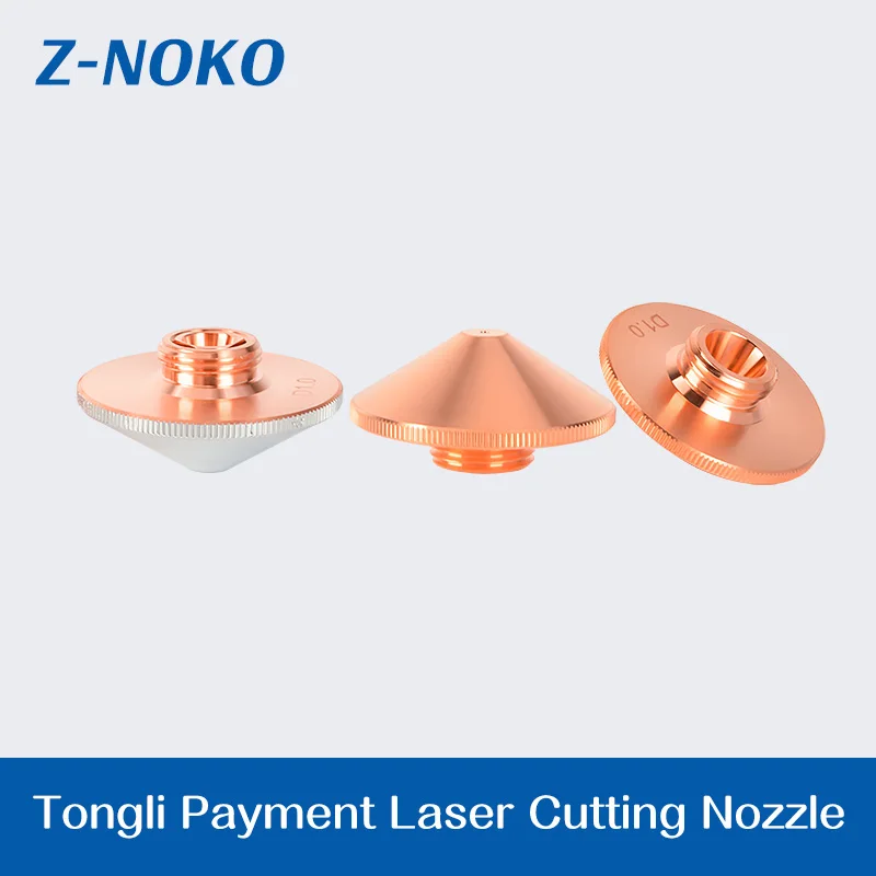 ZNOKO Dia.30mm TONY Nozzles For Fiber Laser TN-30 Single Double Layer Caliber 1.2 2.0 2.5 3.0 CNC Laser Head Nozzle Parts