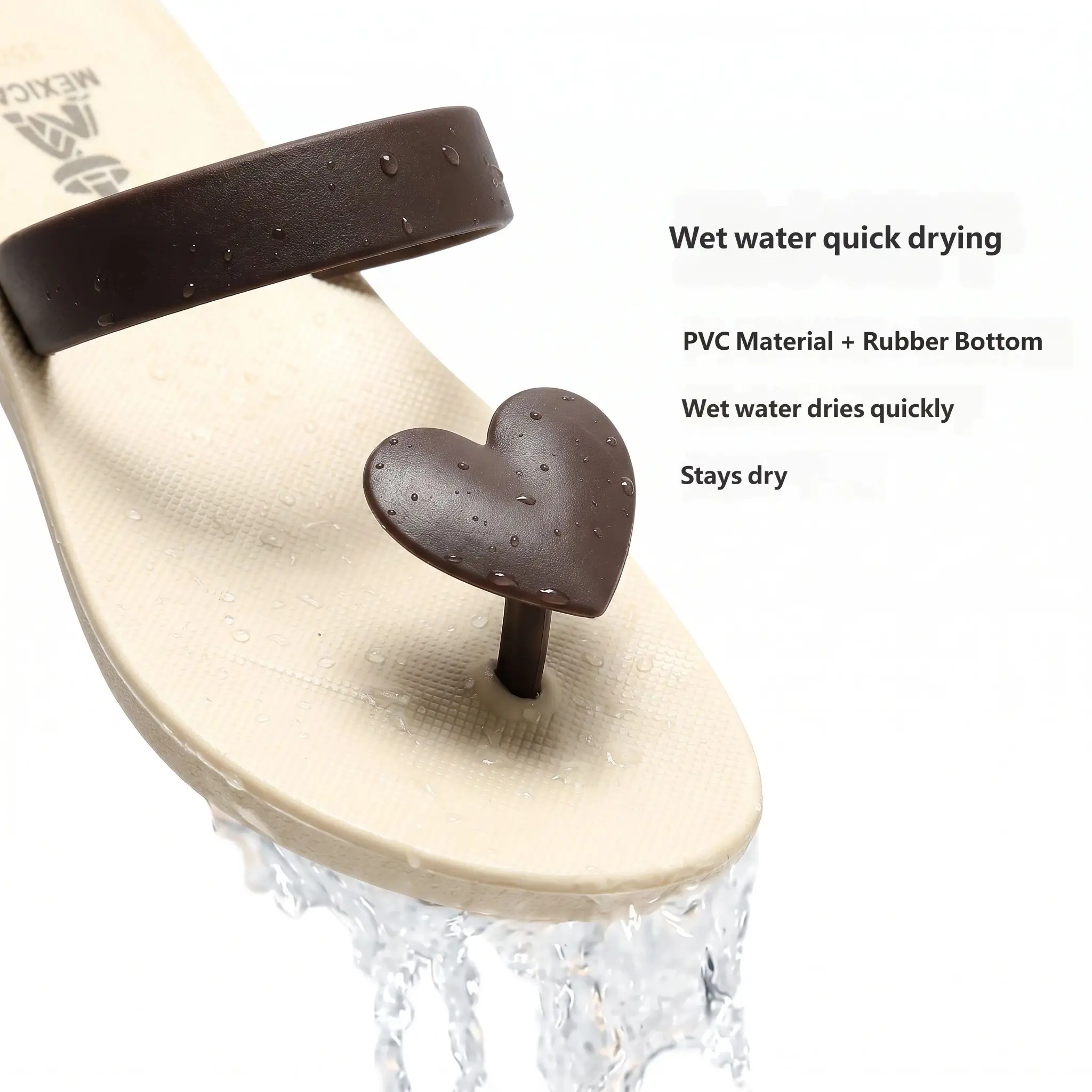 Summer Men Fashion Heart Toe‑Post Flip Flops EVA Flat Thong Slippers Non‑Slip Light‑Weight Beach Pool Daily Casual Shoes