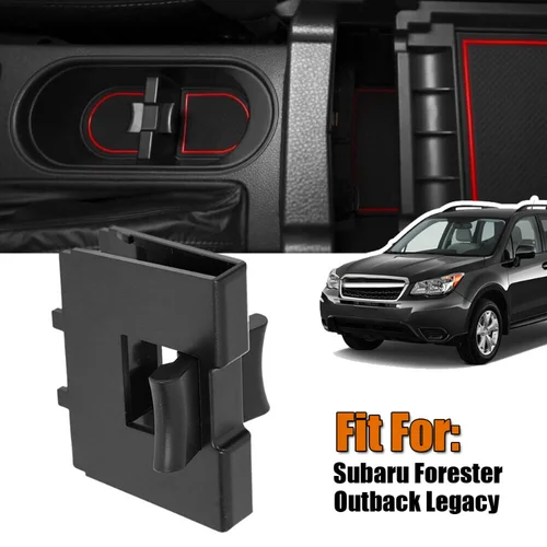 Imagen 1 del producto Separador de vasos para coche Subaru Forester Outback Legacy, divisor de inserción, consola central Interior de coche, accesorios organizadores