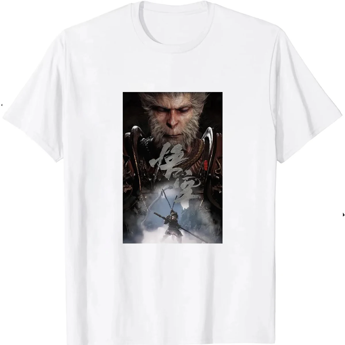 3A Masterpiece Black Myth Wukong Game Festivals and Birthday Gifts Man and Woman Fashion New Style Printed T-shirt Tops O-neck