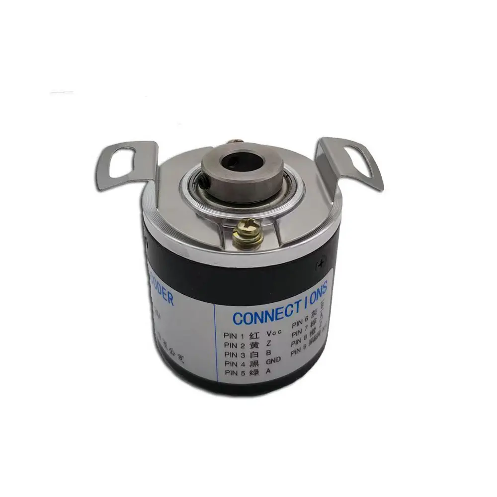 Hollow shaft encoder incremental rotary encoder pulse 100 500 1024 3600 encoder