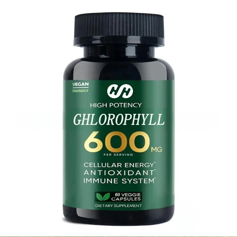 

Chlorophyll, 60 Soft Capsules Help Support The Body's Blood Cleansing Function, Enhance Immunity and Intestinal System