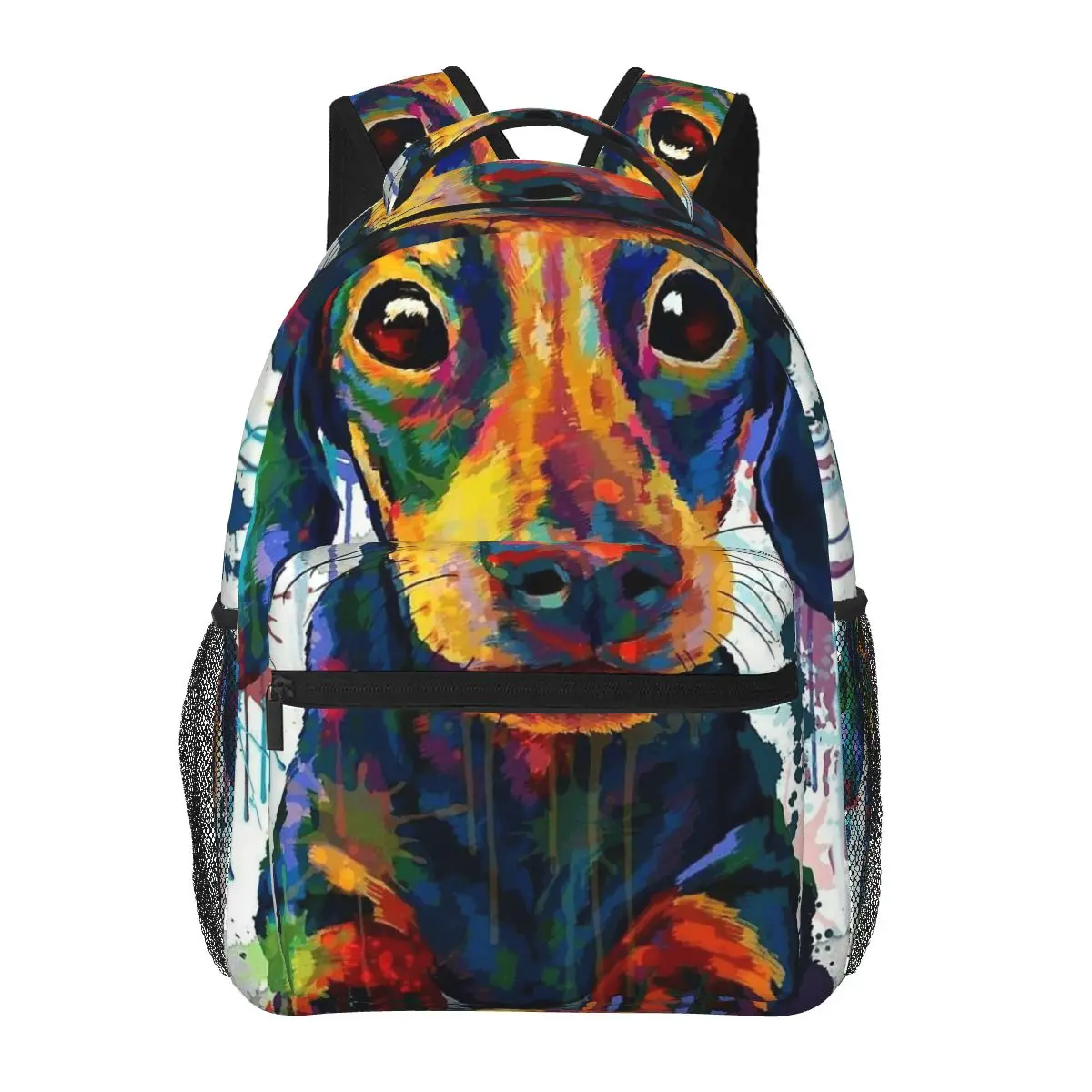 

Dachshund Dog Art Student Backpack School Bag Hiking Travel Daypack for Men Women Fashion Bookbag Shoulder Bags