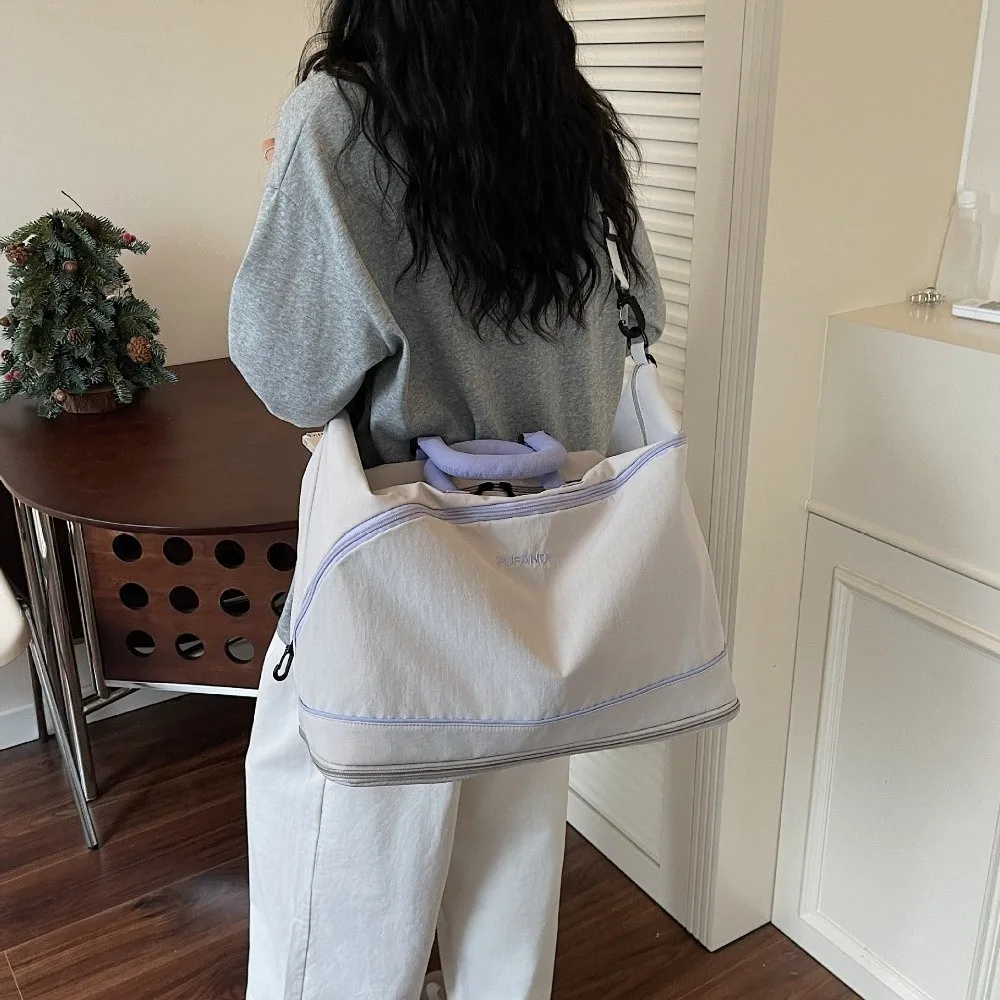 

Large Capacity Travel Luggage Bag Extensible Water-resistant Sports Fitness Bag Dry and Wet Separation Wear-resistant