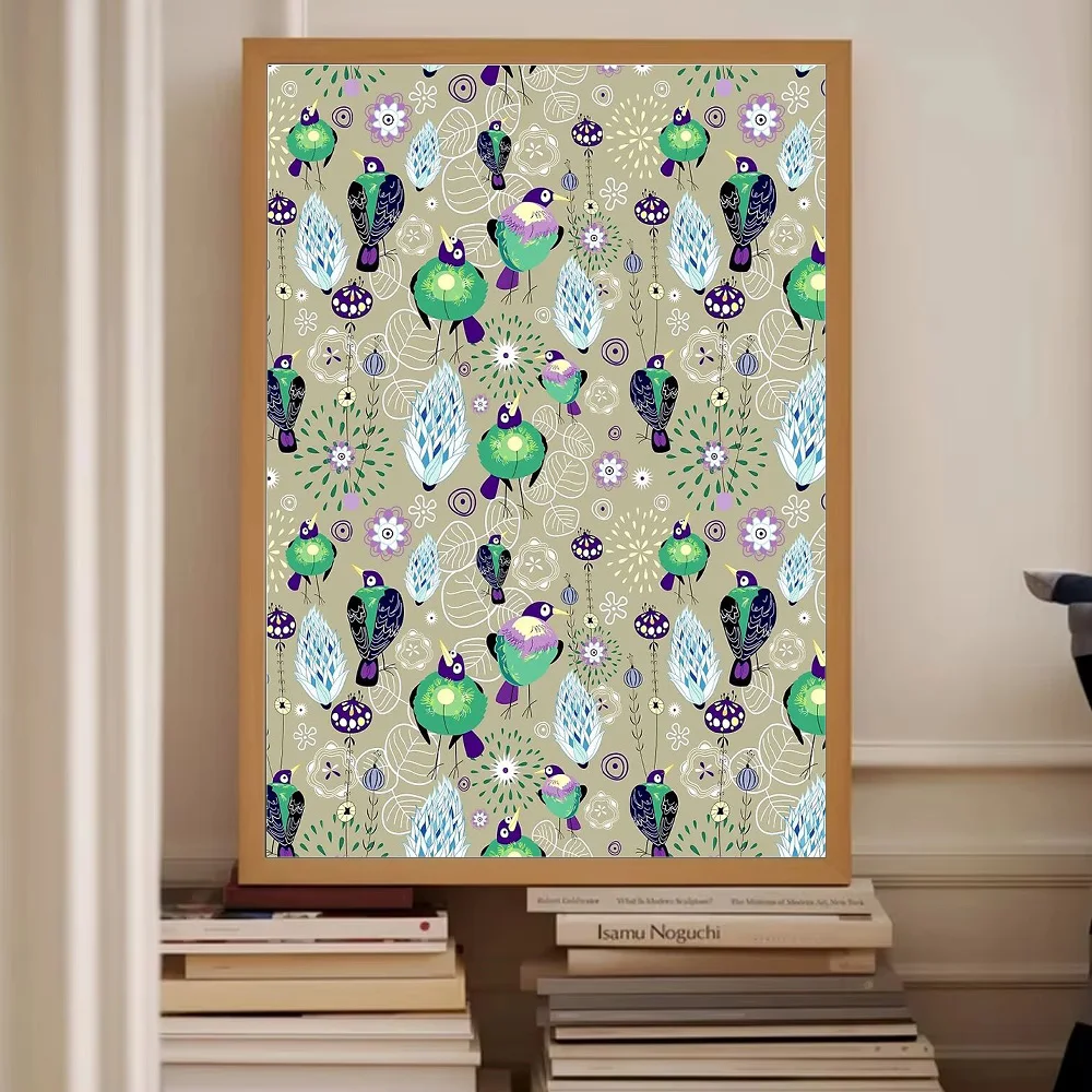 غير المؤطرة جدار الفن قماش طباعة مجردة الطيور اللوحة ديكور المنزل الفن الحديث غرفة المعيشة ديكور غرفة نوم الفن قماش ملون فريد من نوعه #2