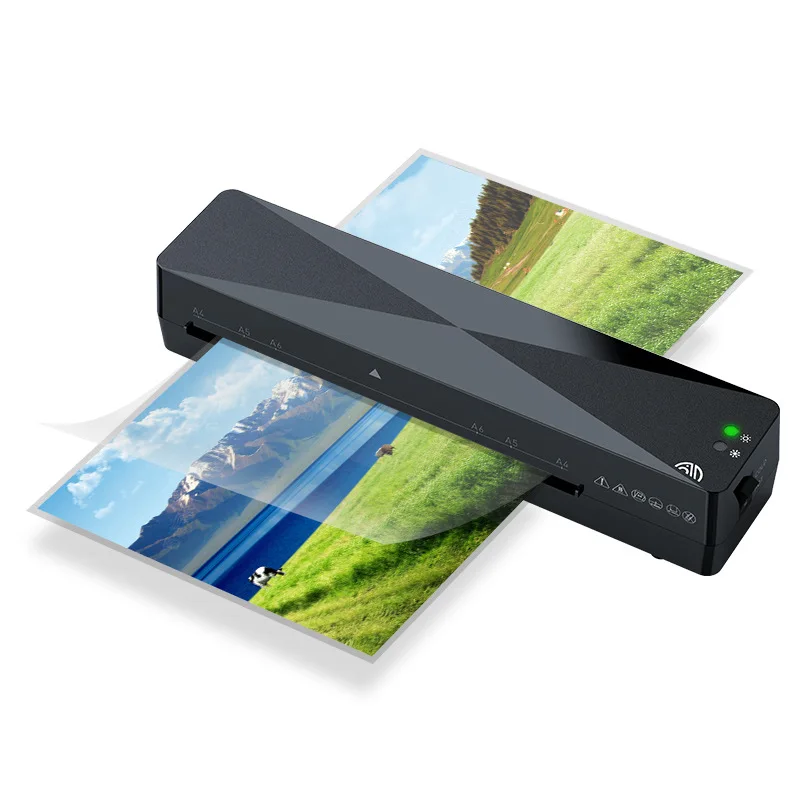 Professional Thermal Office Hot And Cold Laminator Machine For A4 Document Photo Blister Packaging Plastic Film Roll Laminator