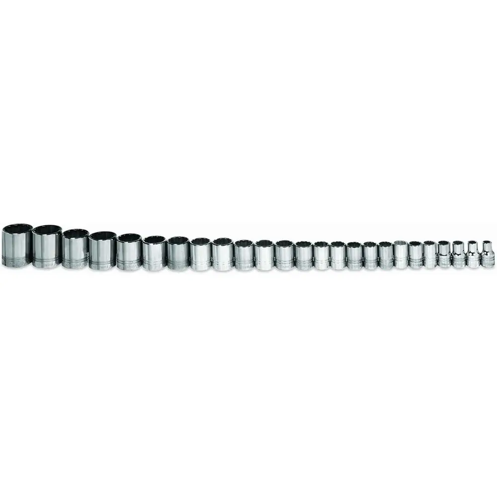 

23-Piece 1/2-Inch Drive 12-Point Shallow Socket Set
