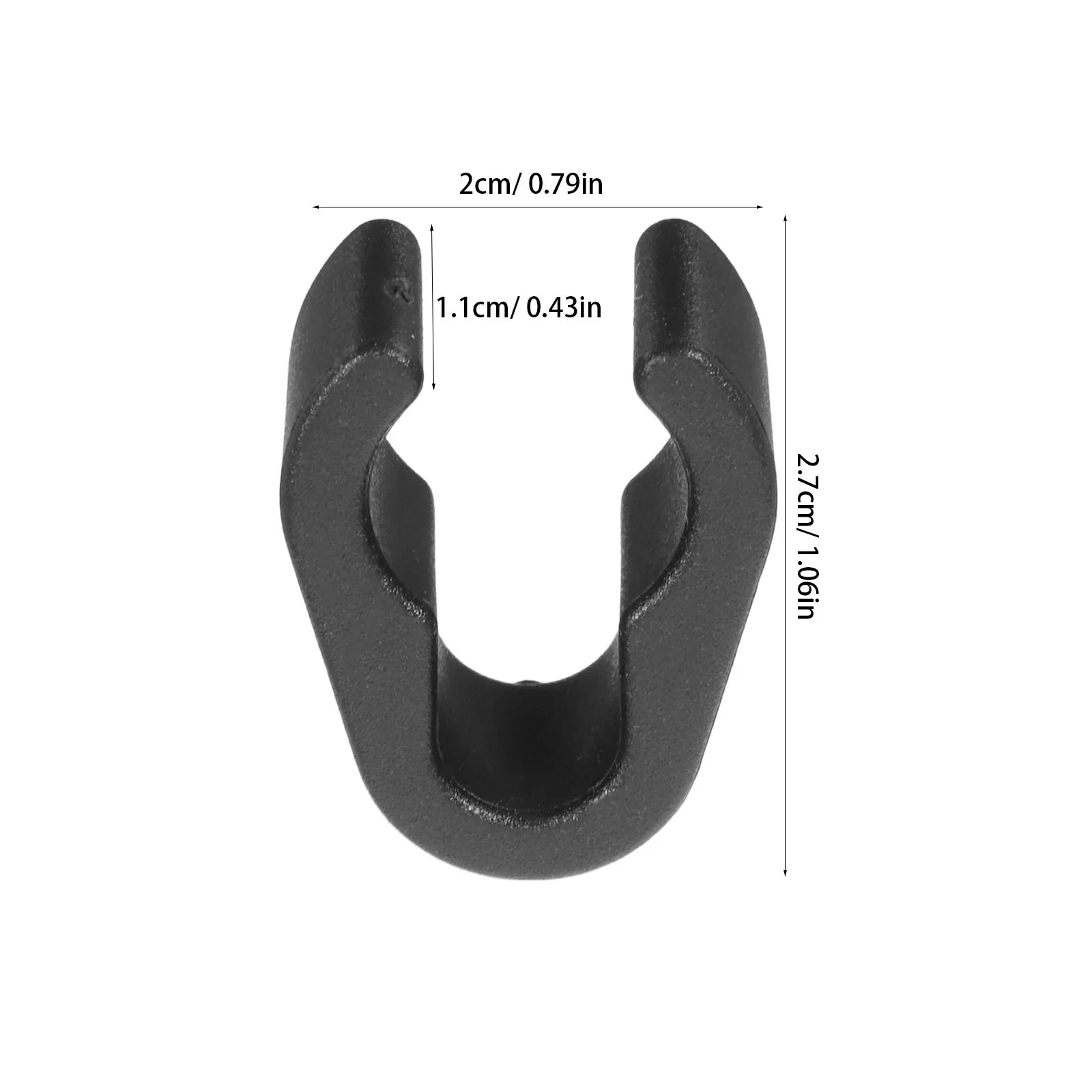 20 clip per cavi per microfono, supporti flessibili in plastica per supporto per microfono, gestione dei cavi, supporto in plastica per clip per cavo per microfono
