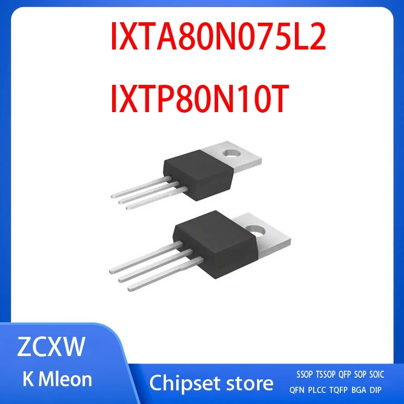 10 unids/lote IXTP80N10T IXTP80N10 IXTP80N075L2 80N075L2 TO-220 80A 100V