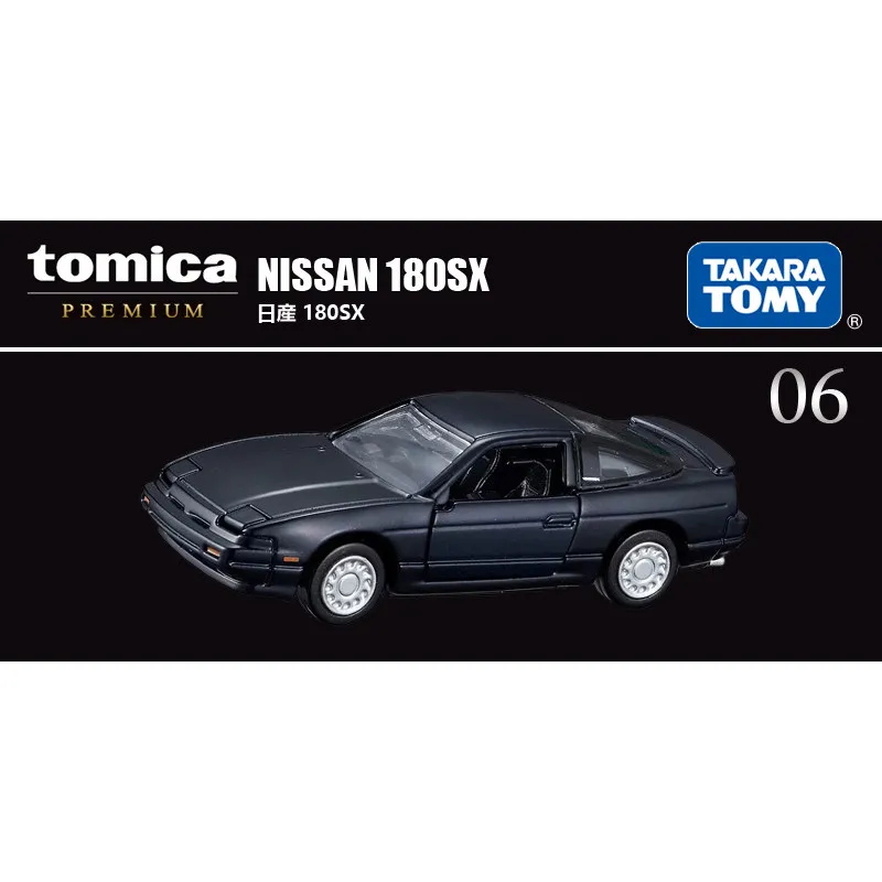 

TOMY Simulation Alloy Car Model Tomica Cars Toys For Boys Car Flagship Black Box TP06 Nissan 180SX Coupe 951636