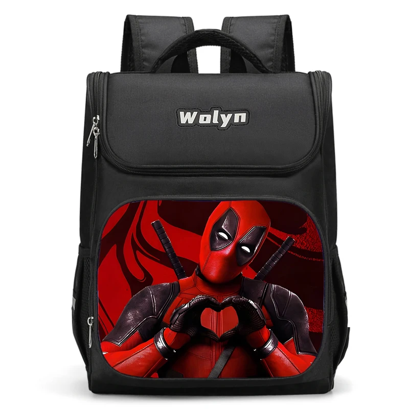 Large Deadpools Super Heroes Child Backpack Boy Girls School Bag For Men Women Traveling Backpack Durable and Multi Compartmen