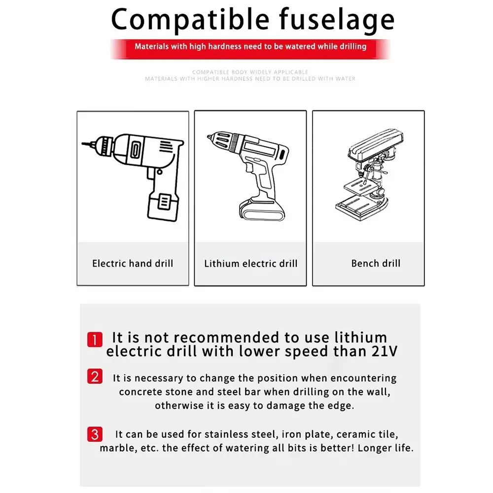 لقم ثقب كربيد جديدة مثلثة برتقالية لتشغيل المعادن أدوات حفر متعددة الوظائف من الطوب الخرساني