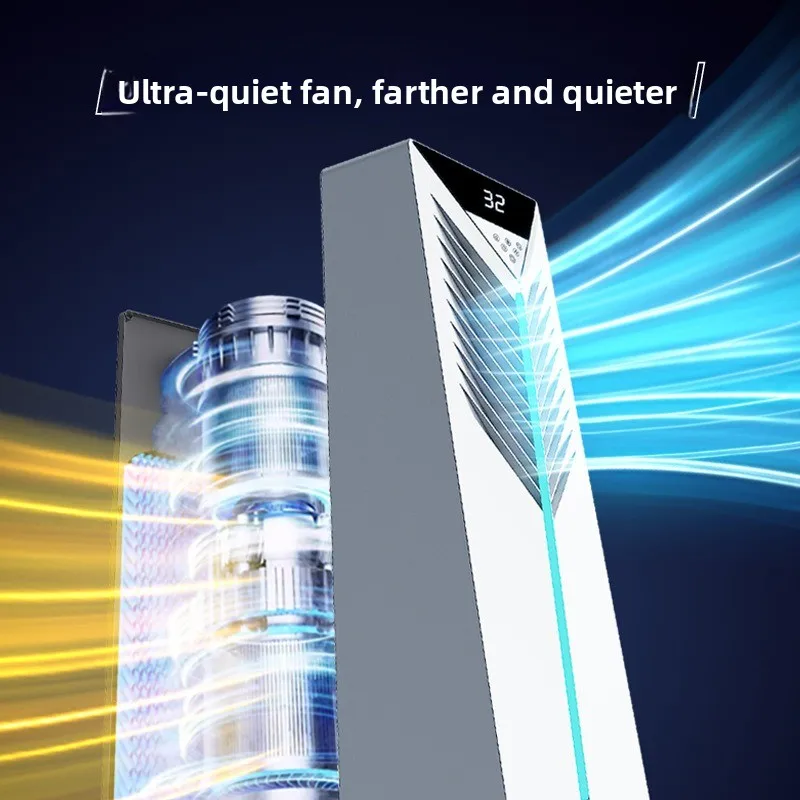 Large Wind Household Air Conditioner Fan Cooling Fan Evaporative Water-cooled Electric Fan Intelligent Voice Cooler
