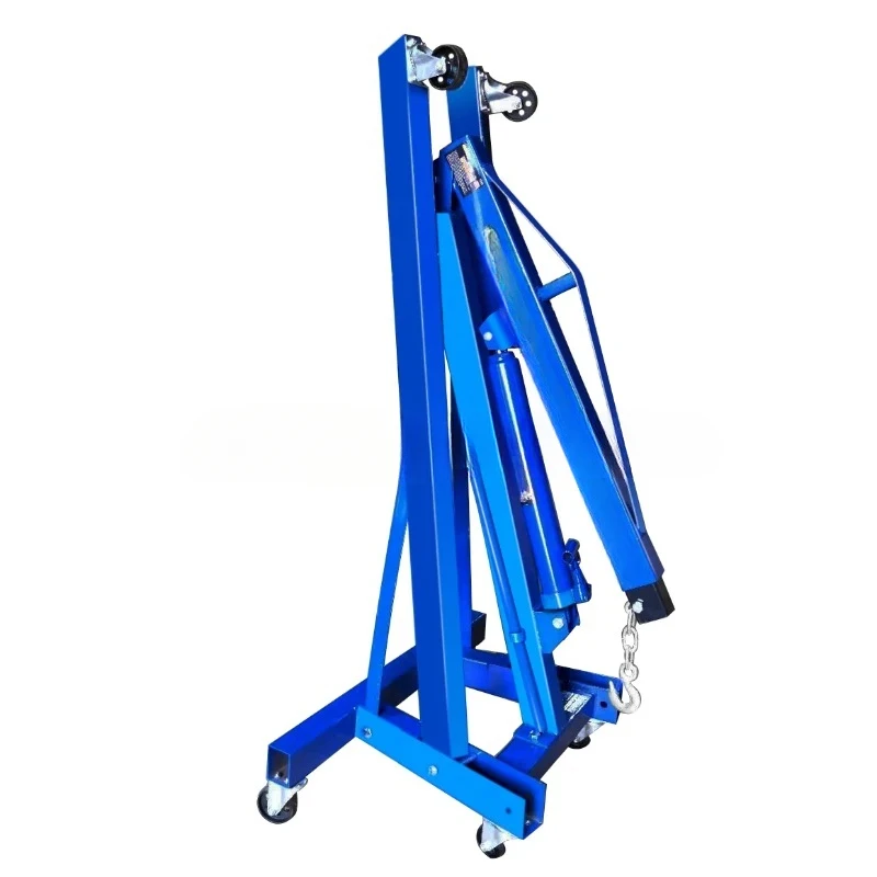 Heavy Duty 2 Ton Hydraulic Jack Manual Foldable Portable Shop Lift Crane Hoist Engine Shop Floor Crane