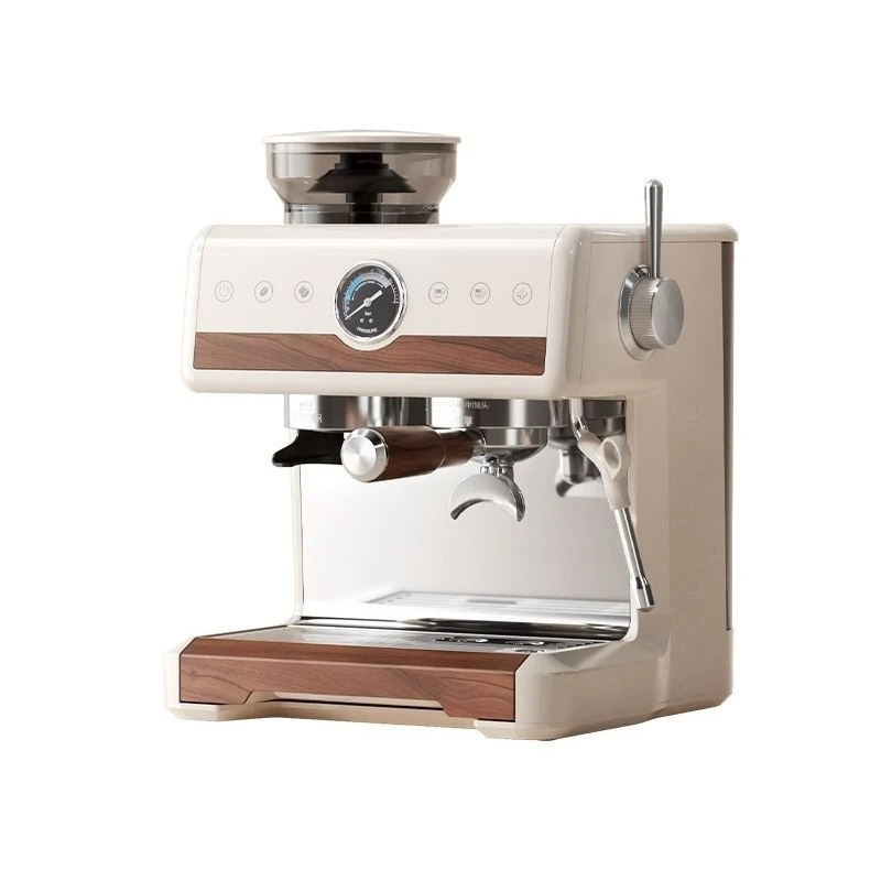 Italian semi-automatic coffee machine hot and cold double extraction double boiler double pump grinding integrated