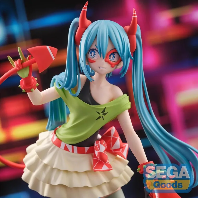 ฟิกเกอร์อนิเมะ Hatsune Miku Project DIVA X V MONSTAR ของแท้จาก SEGA ขนาด 22 ซม. ทำจาก PVC ของสะสม ตกแต่งโต๊ะทำงาน ของขวัญสำหรับเด็ก