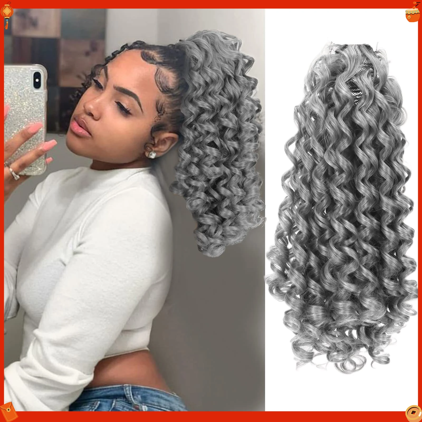 synthetic-curly-ponytail-extension-grey-drawstring-small-wave-high-elastic-wig-for-women-daily-cosplay-party-styling