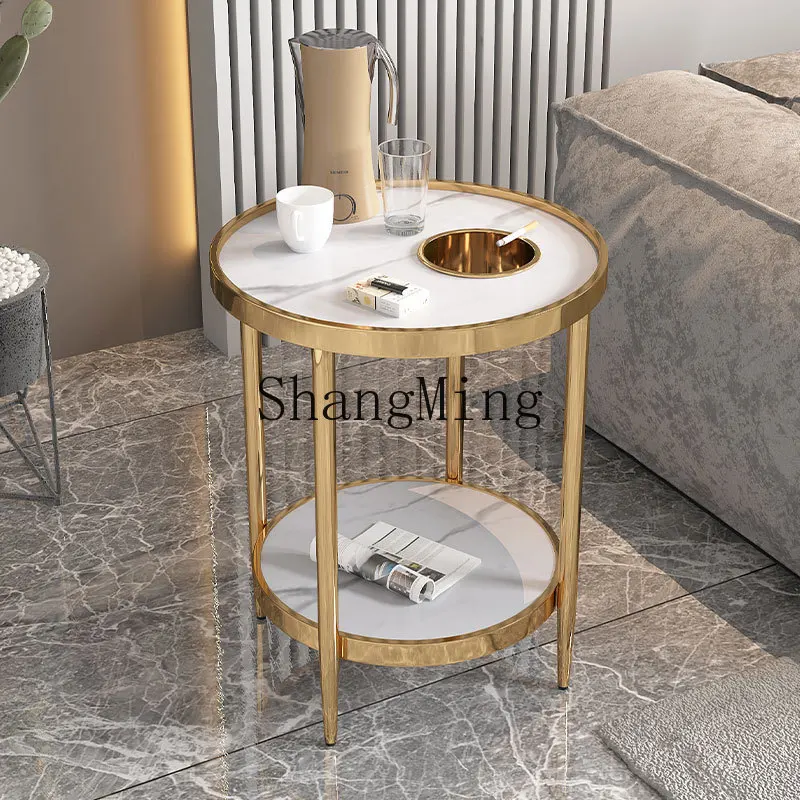 

CL Mahjong Table Coffee Table Tea Rack Chess Room Special Mahjong Machine Side Small Round Corner Storage Rack