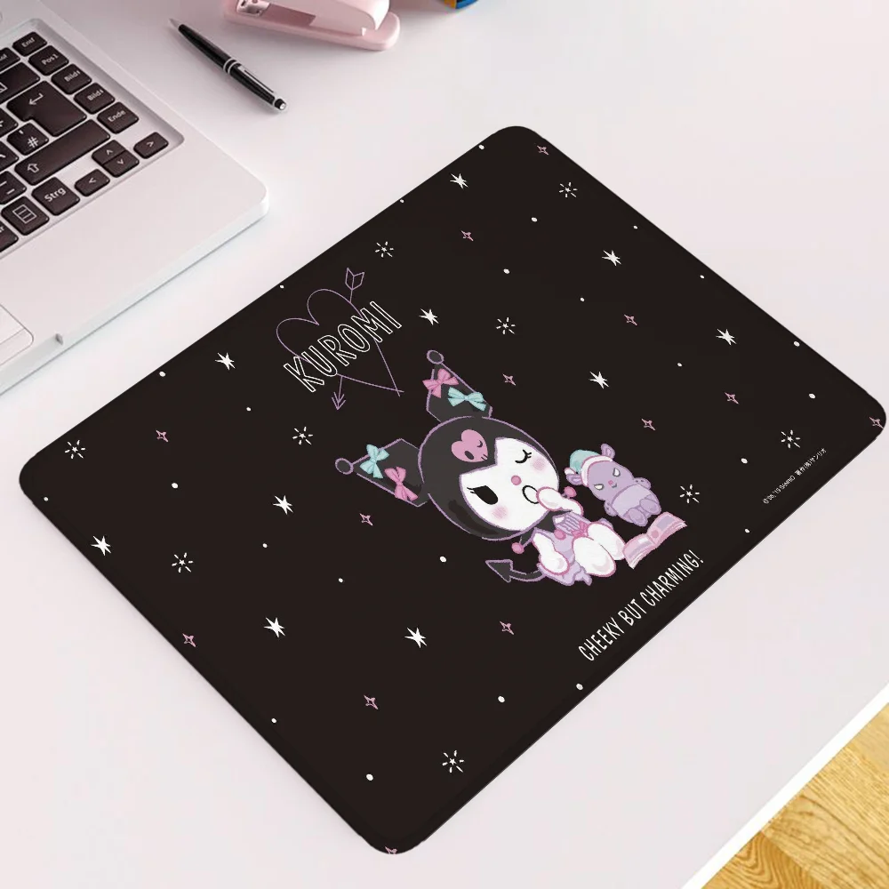 Small Mause Pad Kuromi Cute Mouse Pad Anime Pc Gamer Accessories Gaming Mouse Mat Mousepad Company Desk Accessory Laptop Table