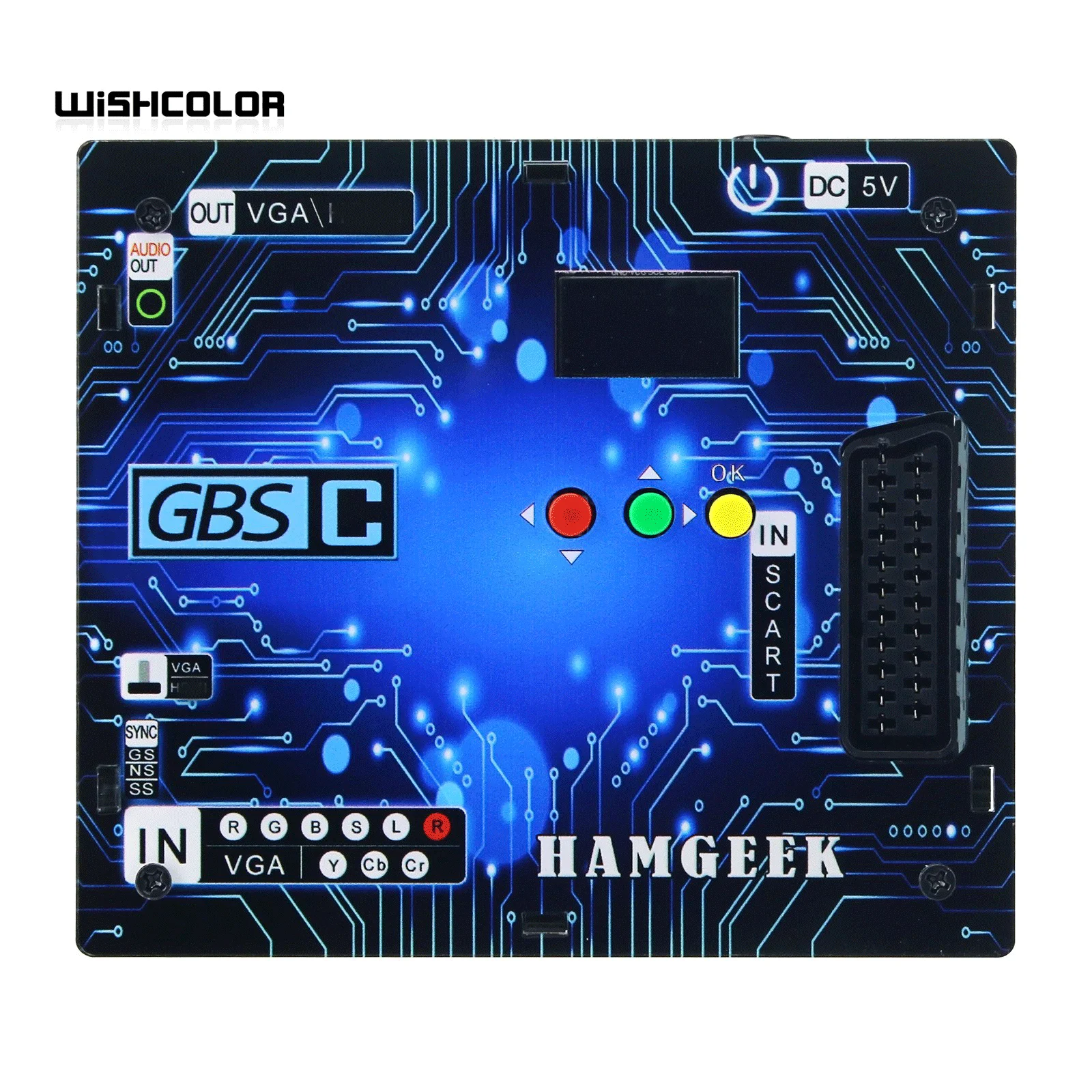 HamGeek GBSC Converter GBS Control Retro Video Game Signal Converter Accessory (Upgraded Version)