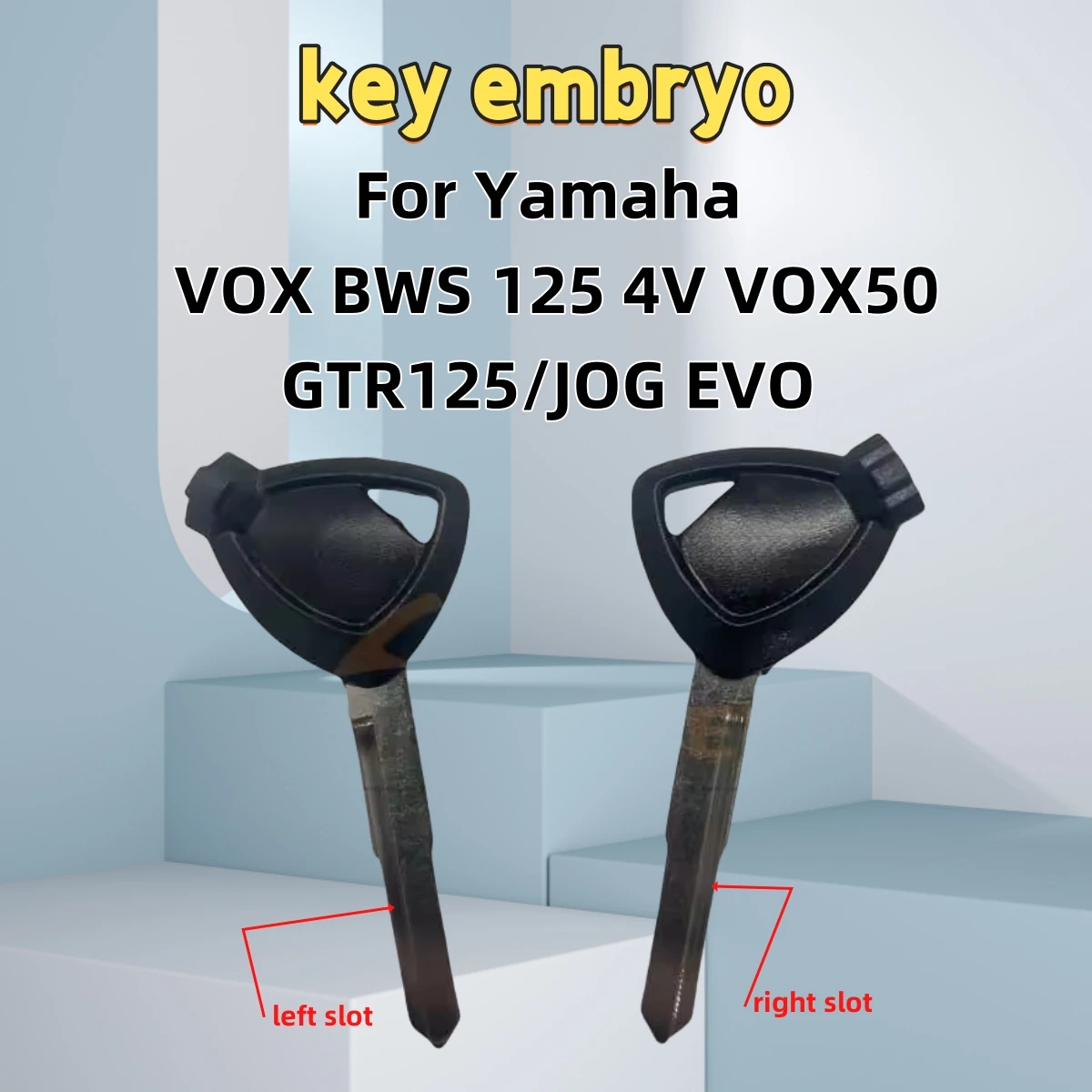

For Yamaha Motorcycle Key Blank for VOX/BWS/125/4V/VOX50/GTR125/JOG EVO Anti-Theft Magnetic Lock Ignition Zinc Alloy Spare Key