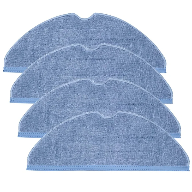 

4Pcs Vacuum Mop Replacement Pads For Roborock T7 T7 Plus S7 Reusable Floor Expert Wet Replacement Microfiber Soft Pad