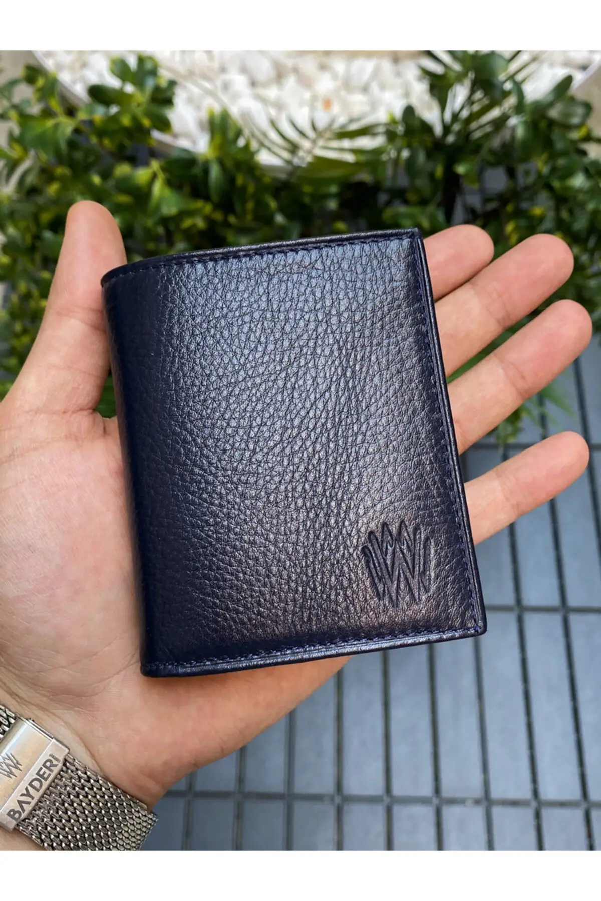 Genuine Leather Navy Blue Men's Wallet Stylish Useful Multifunctional Fast And Safe Delivery 2022 Trend Model