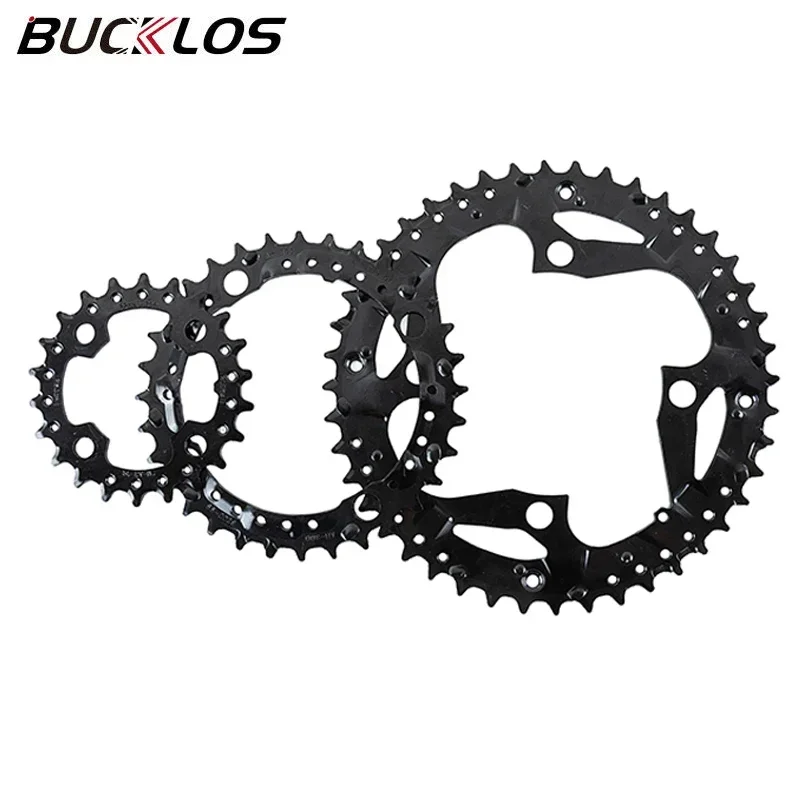 BUCKLOS 9 Speed MTB Chainring 104BCD Triple Chainring 22T 32T 44T Bike Chainwheel Durable for Shimano Crankset Cycling Parts