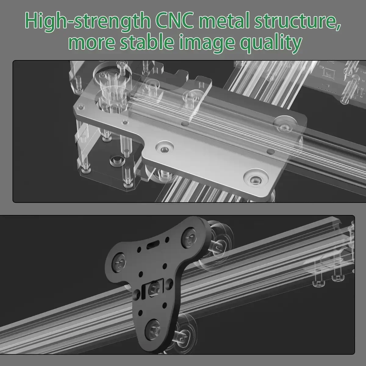 High-Precision Aluminum Rail for NEJE 5 (255×420mm) - Laser Engraver Guide Rail, Woodworking CNC Accessories