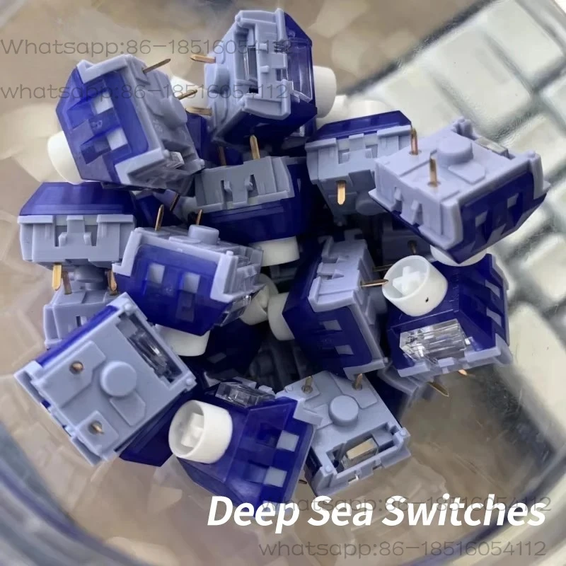 Box Deep Sea Keyboard Switch Silent Linear DIY Custom Mechanical Keyboard Switches Compatible Cherry MX SMD 3Pin GK61
