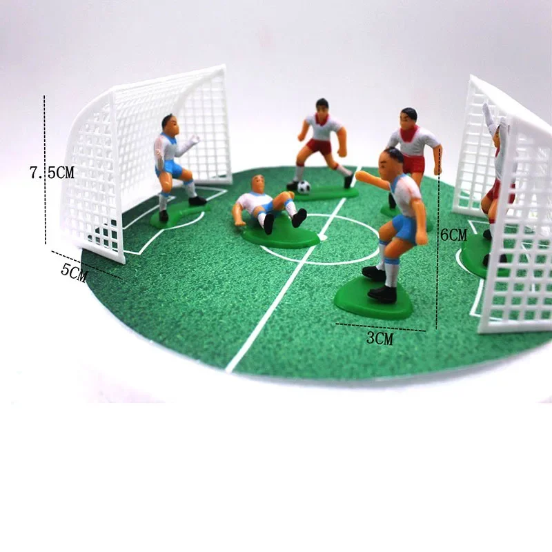 9pcs Soccer Birthday Decoration Game Football Cake Topper Decor Model  Party Happy Birthday  Supplies Children Accessories