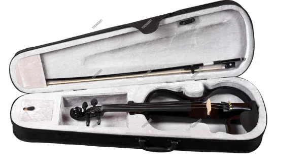 Handmade 4/4 Solid Maple Electric Violin Color Blocked Professional String Instrument