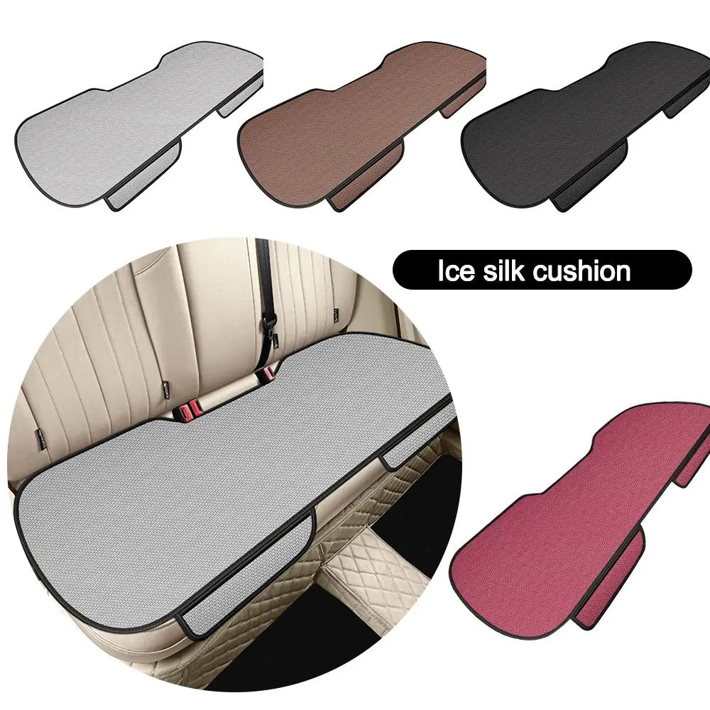 Atmungsaktives Auto-Sitzkissen aus Eisseide, rutschfest und verschleißfest, einfarbig, Eisseiden-Autositzbezug, universell passend für die meisten Autos