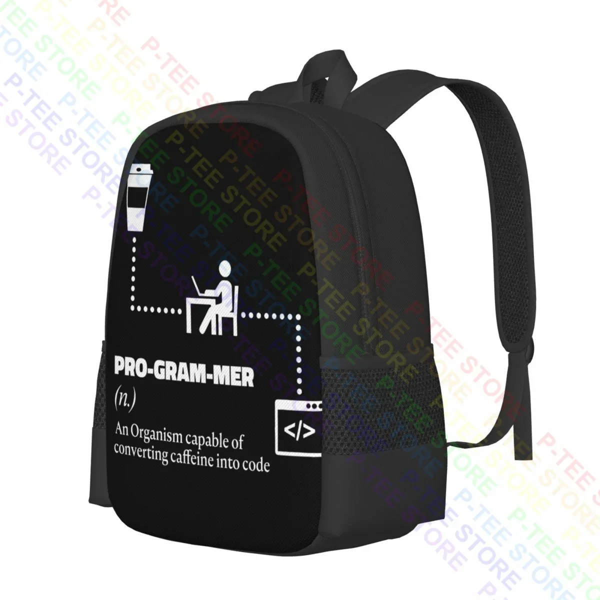 Programmer Flowchart C# Java Python Oracle HtmlBackpack Large Capacity Softback Storage Bag