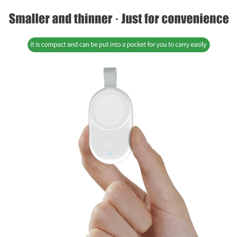 For  1-7 Generation And SE Watch Convenient Magnetic Suction Watch Wireless Charger Portable Replacement Parts ,White-X64A